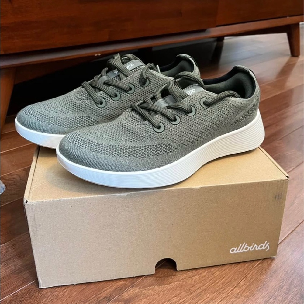 NEVER WORN Allbirds Forest Green Knit Sneakers